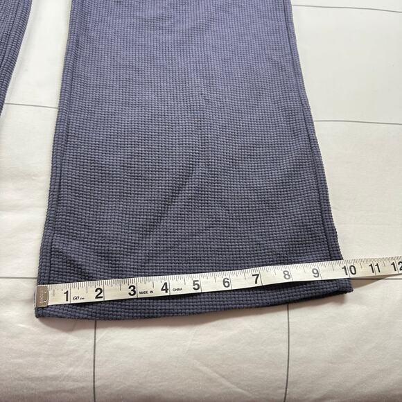 Comfrt Pants Womens Small Blue Waffle Knit Lounge Pull On Athleisure Sweatpants - Picture 12 of 12